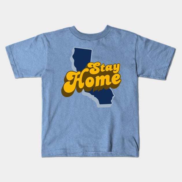 Stay Home Kids T-Shirt by Mike Hampton Art